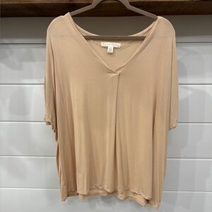 French Laundry V-Neck Short Sleeve Top